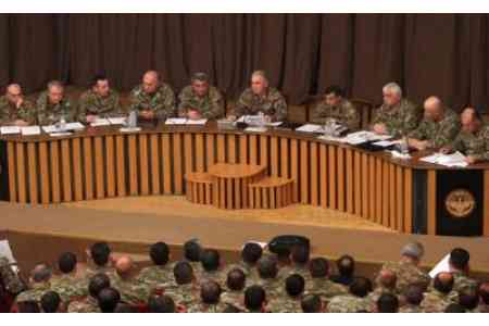 Artsakh Defense Minister, presented a report on army work results in  2017